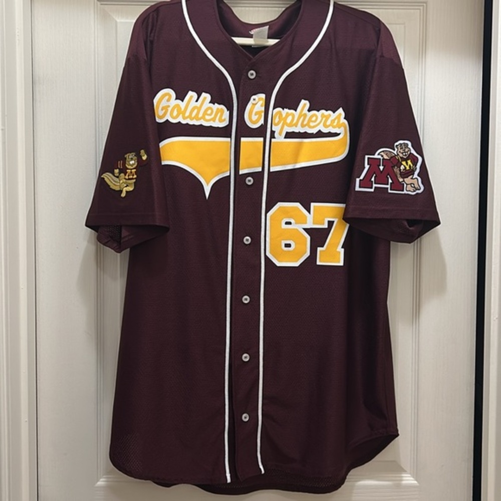 Golden Gophers Maroon Baseball Jersey